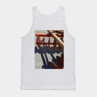 Red Disk Plough  by Avril Thomas Tank Top